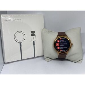 Fossil BQ3909 Women Square Gold Watch Brown Leather Japanese Quartz Wristwatch s-l400.jpg main image 3